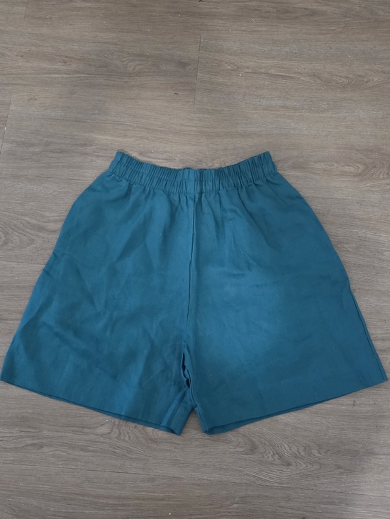 Free Label Pants - Teal Elastic-Waist Shorts